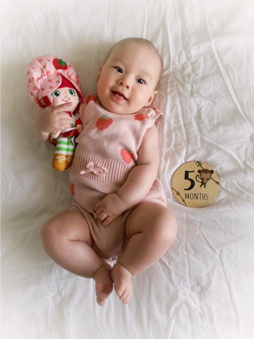 Tucker + Tate Strawberry Romper 6M